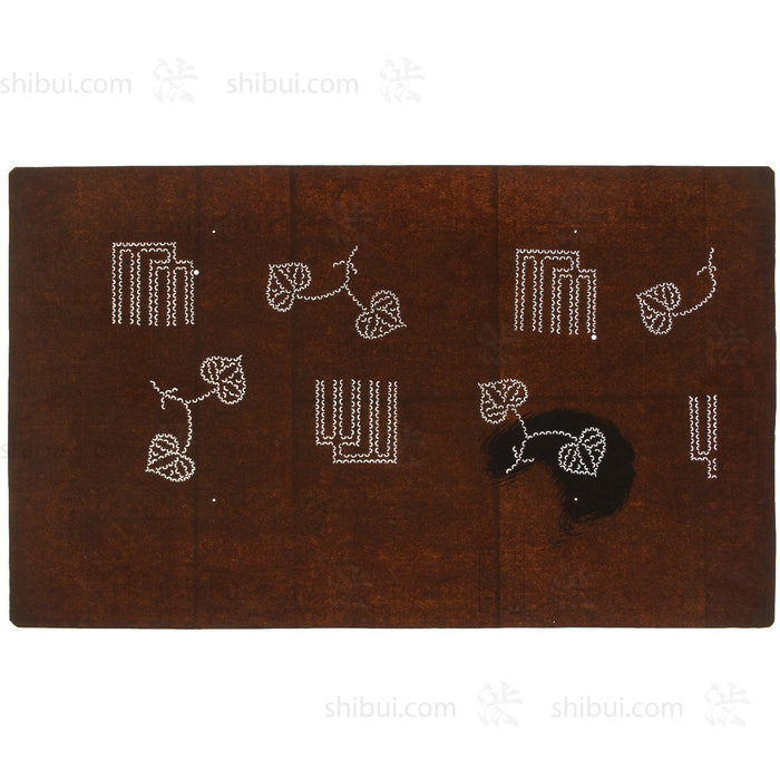 Meiji Genji Incense Katagami | Japanese Lacquered Paper Stencil