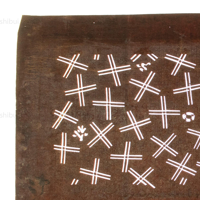 Meiji Hatch Katagami | Japanese Lacquered Paper Stencil