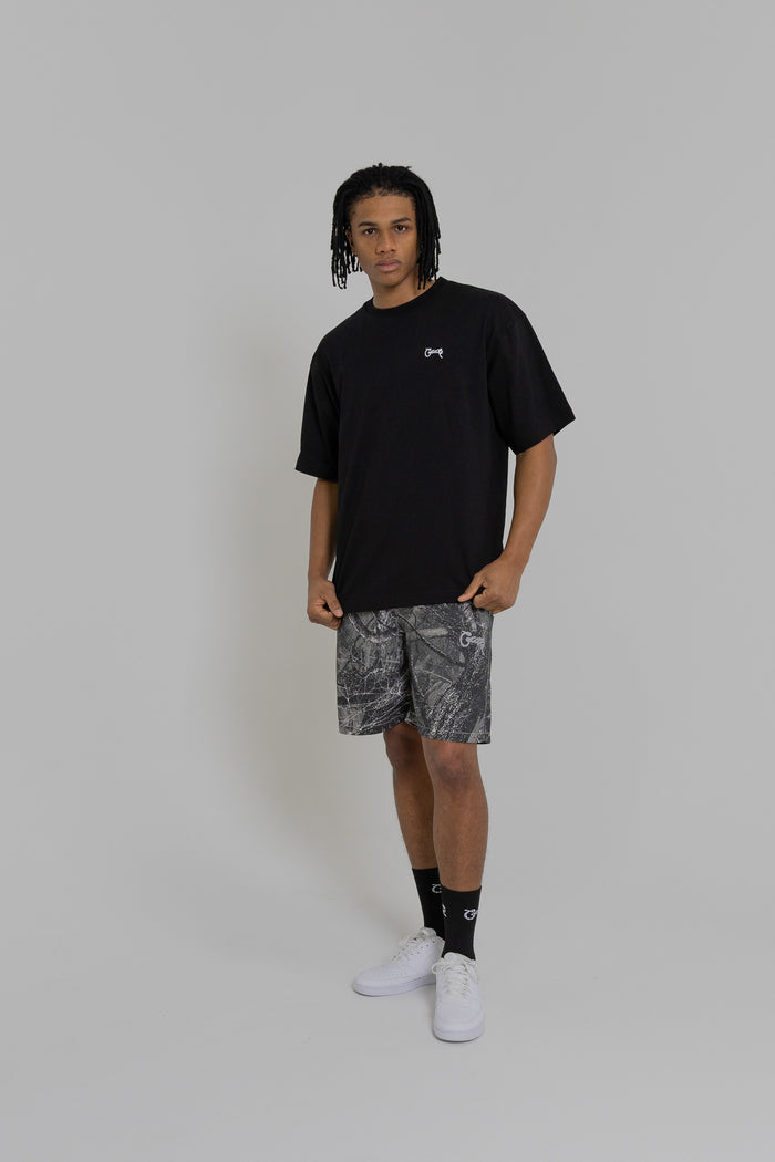 MEN'S BASIC SCRIPT BOX FIT T-SHIRT