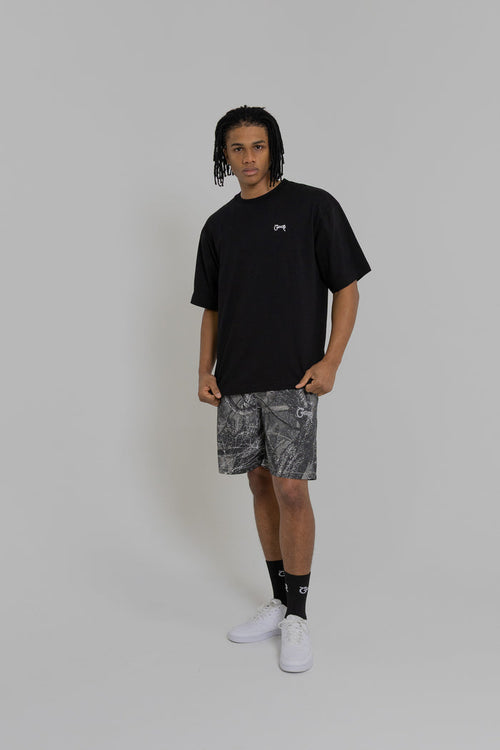 MEN'S BASIC SCRIPT BOX FIT T-SHIRT