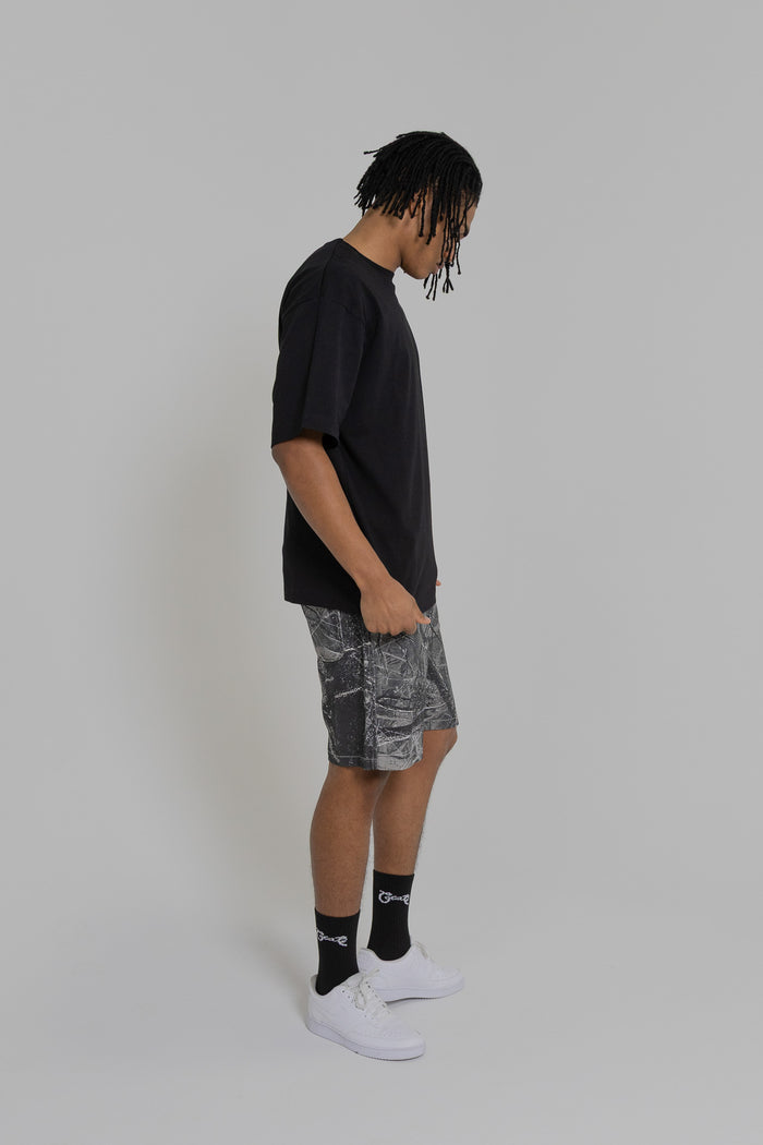 MEN'S BASIC SCRIPT BOX FIT T-SHIRT