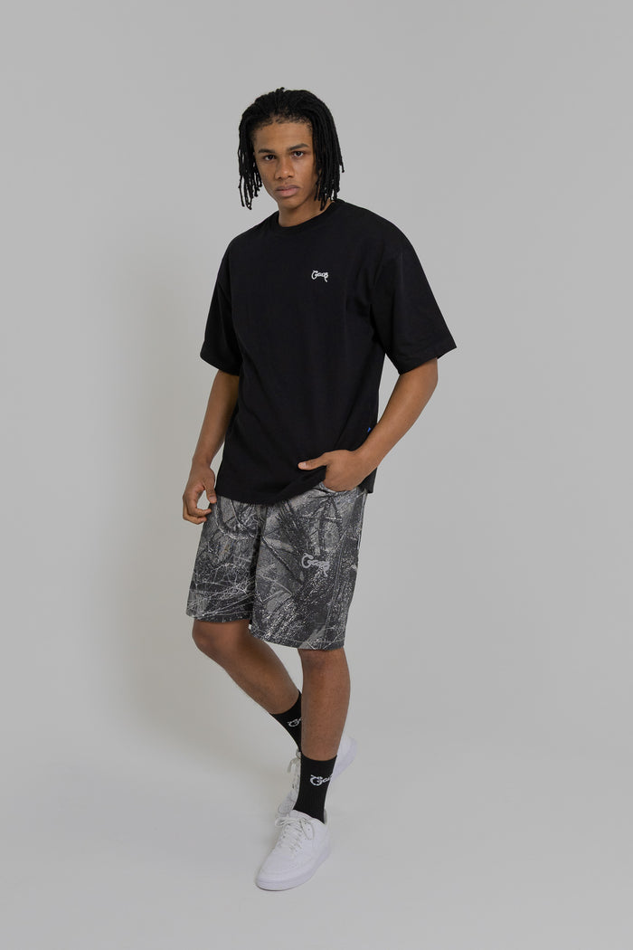 MEN'S BASIC SCRIPT BOX FIT T-SHIRT