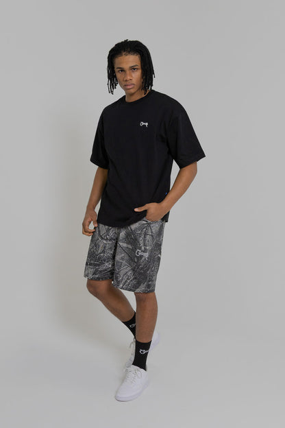 MEN'S BASIC SCRIPT BOX FIT T-SHIRT