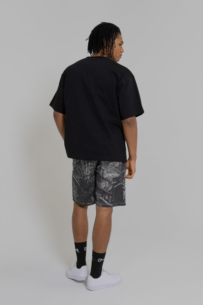 MEN'S BASIC SCRIPT BOX FIT T-SHIRT