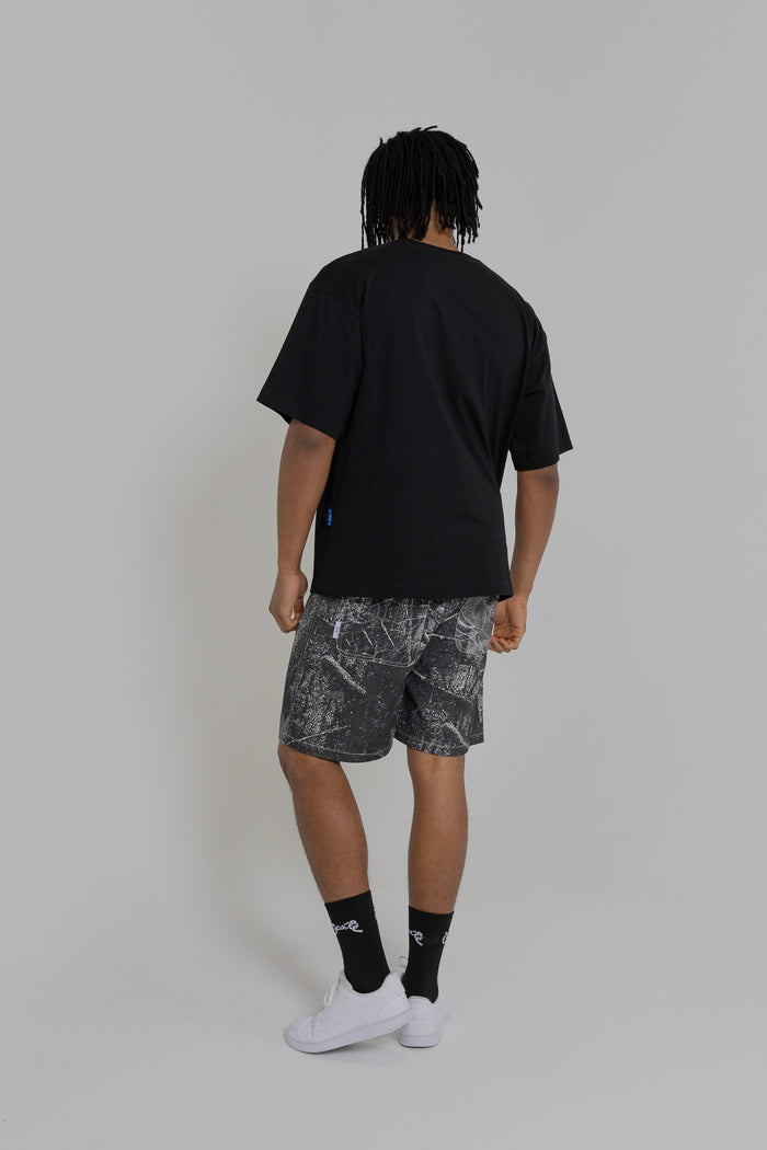 MEN'S BASIC SCRIPT BOX FIT T-SHIRT