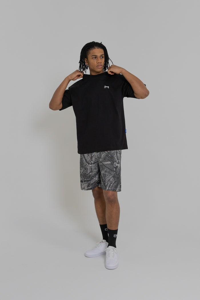 MEN'S BASIC SCRIPT BOX FIT T-SHIRT