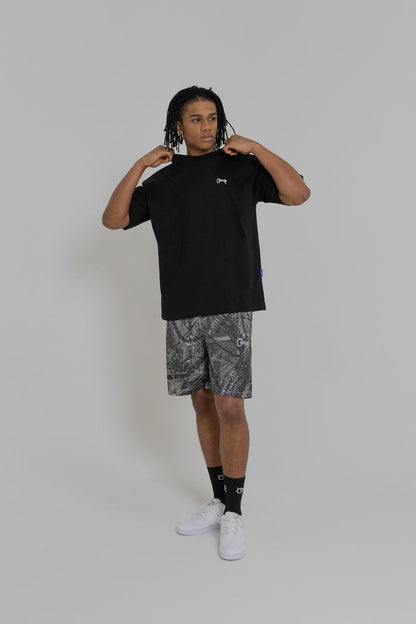 MEN'S BASIC SCRIPT BOX FIT T-SHIRT