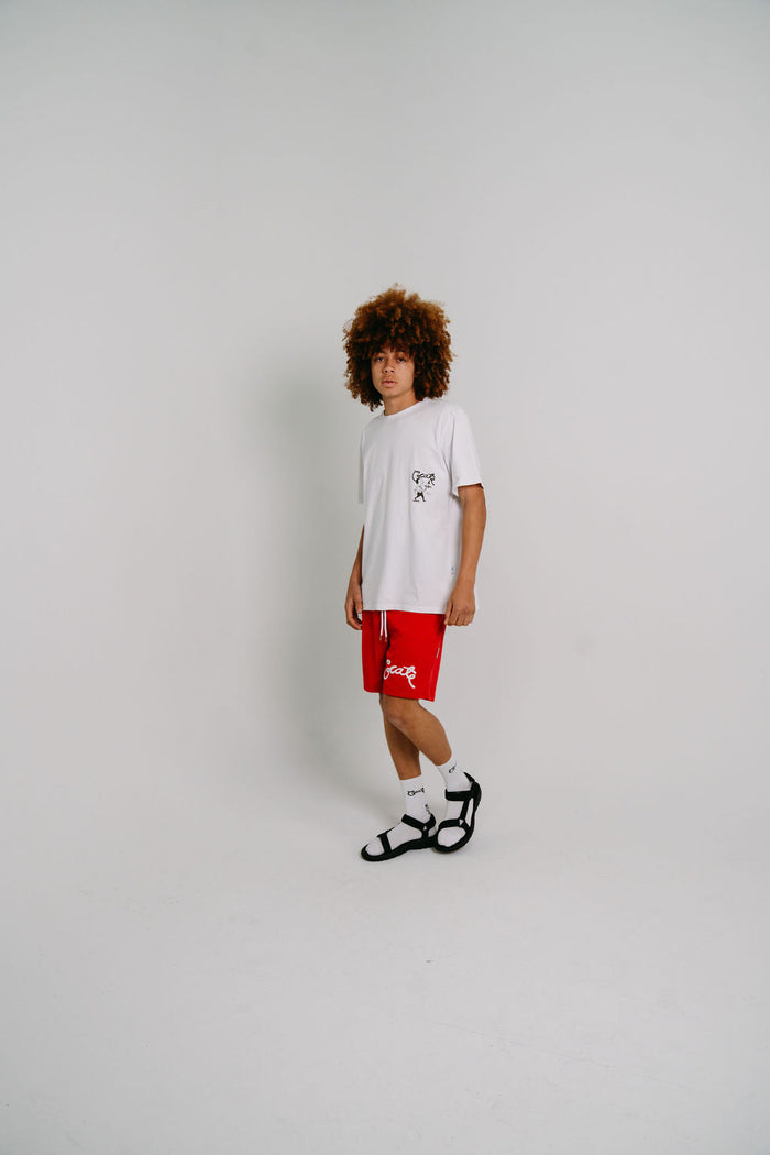 Men's Basic Script Mesh Shorts