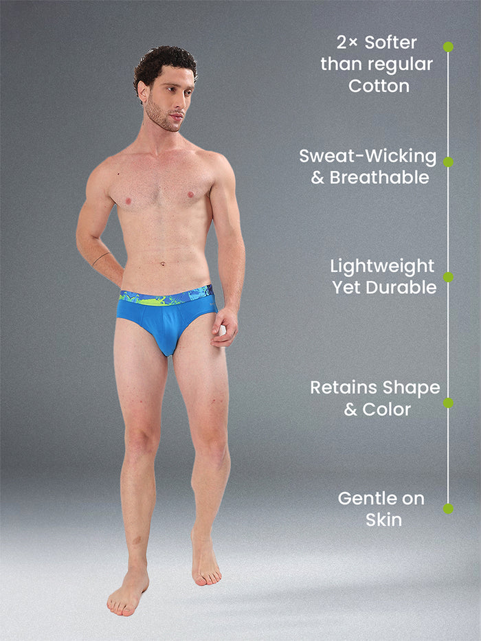 Men's Cotton Abstract Waistband Brief – Pack of 2