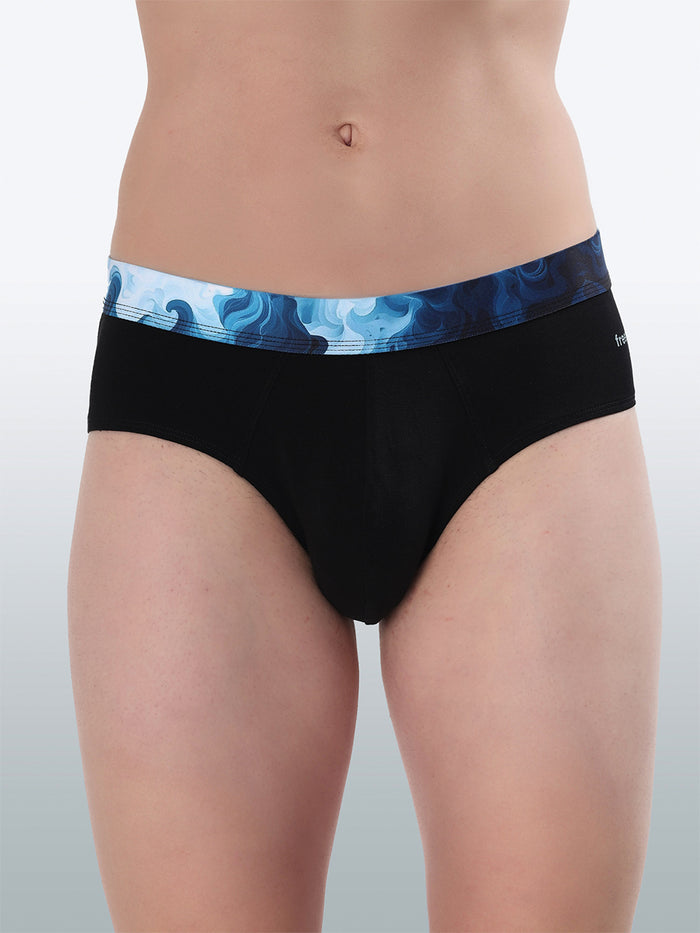 Men's Cotton Abstract Waistband Brief – Pack of 3