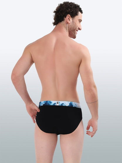 Men's Cotton Abstract Waistband Brief – Pack of 3