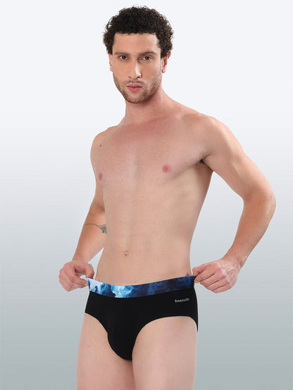 Men's Cotton Abstract Waistband Brief – Pack of 3