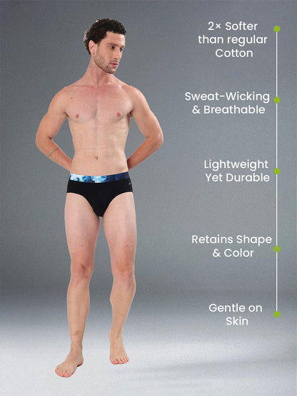 Men's Cotton Abstract Waistband Brief – Pack of 3