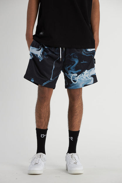 Men's Pattern Script Mesh Shorts