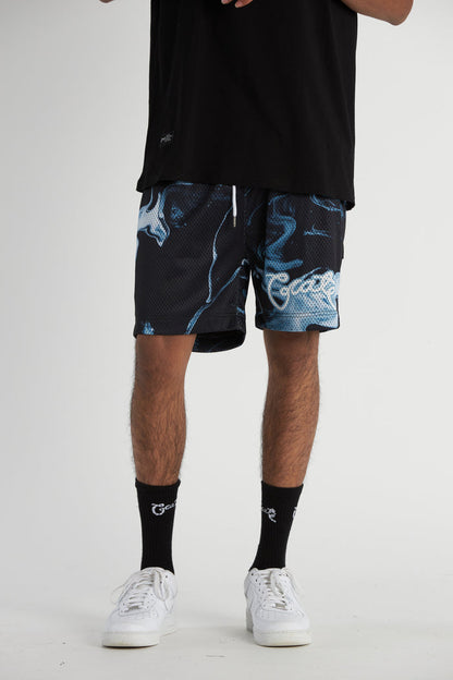 Men's Pattern Script Mesh Shorts