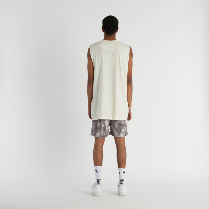 Men's Pattern Script Mesh Shorts