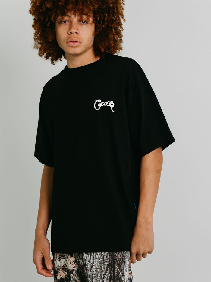 MEN'S SCRIPTED BOX FIT T-SHIRT