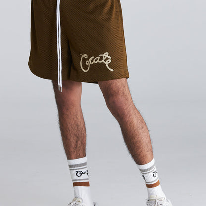 Men's Scripted Mesh Shorts