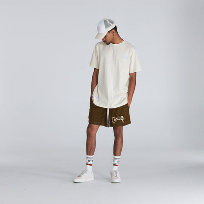 Men's Scripted Mesh Shorts