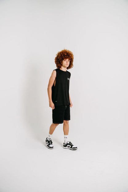 MENS SCRIPTED MUSCLE SINGLET