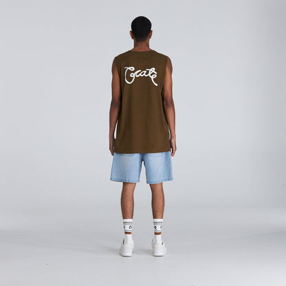 MENS SCRIPTED MUSCLE SINGLET