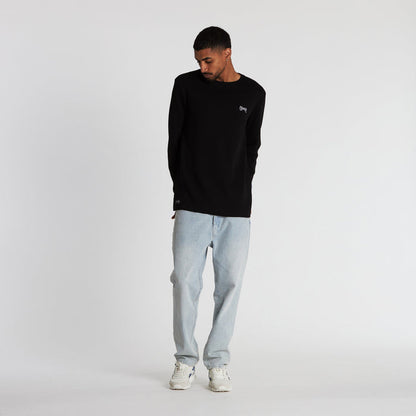 Mens Waffle Crew Knit