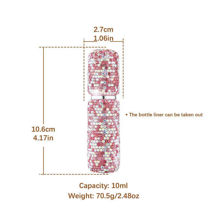 MHB Rhinestone Portable Mini Perfume Atomizer Bottle