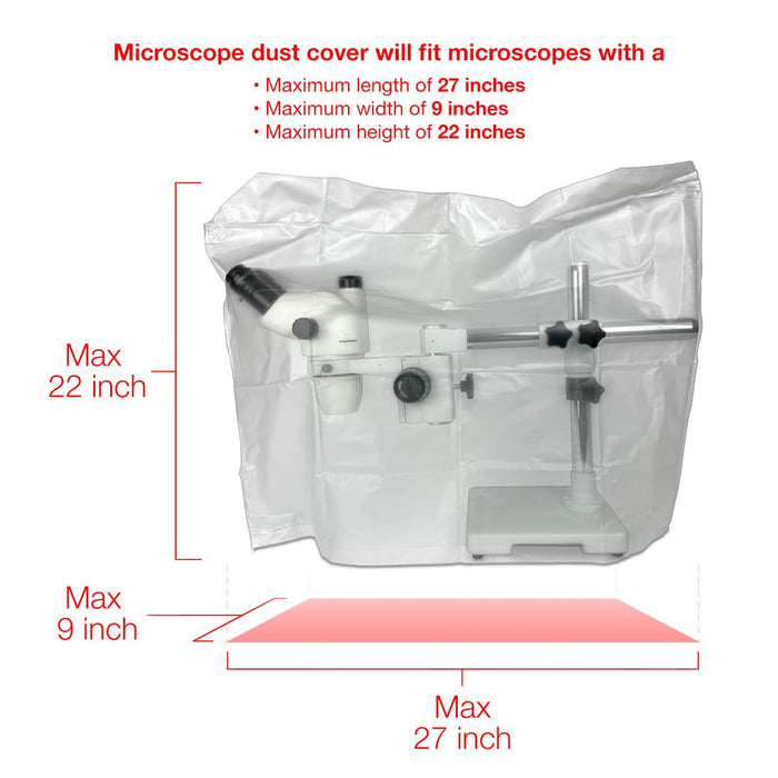 Microscope Dust Cover, Frosted, Vinyl (Large)