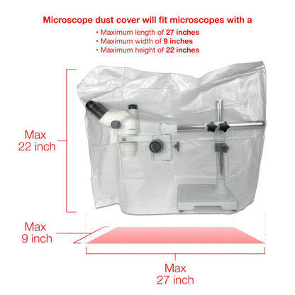 Microscope Dust Cover, Frosted, Vinyl (Large)