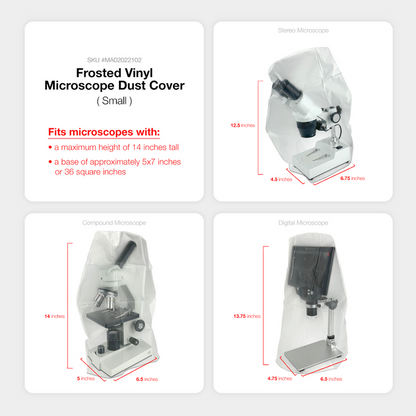 Microscope Dust Cover, Frosted, Vinyl (Small)