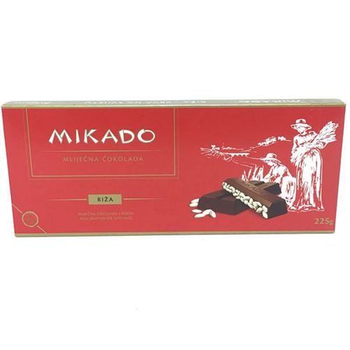 Mikado Chocolate with Puffed Rice 225g (Zvecevo) - MezeHub