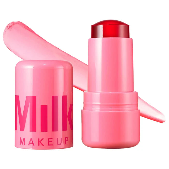 Milk Makeup Cooling Water Jelly Tint in various shades, a lightweight lip and cheek blush stain with a refreshing gel texture.
