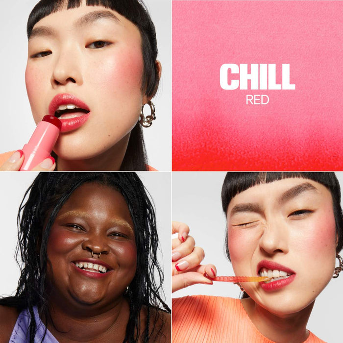 Milk Makeup Cooling Water Jelly Tint in various shades, featuring a smooth, gel-like blush and lip stain with a vibrant, glossy finish.