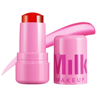 Milk Makeup Cooling Water Jelly Tint in various shades, a hydrating lip and cheek blush stain with a fresh, dewy finish.