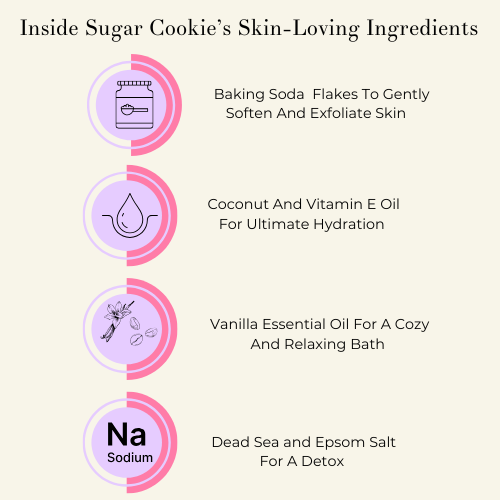 Mini Sugar Cookie Aromatherapy Bath Soak for Stress Relief | Pelliá