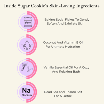 Mini Sugar Cookie Aromatherapy Bath Soak for Stress Relief | Pelliá