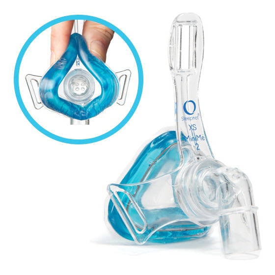 Fingers Squeezing MiniMe2 Pediatric Nasal Mask