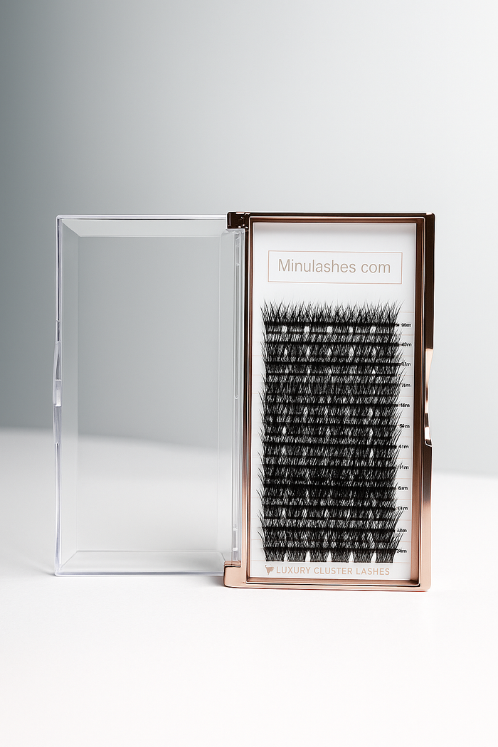 MinuLashes Venus Curl C – DIY Cluster Lashes 72 pcs | Soft & Delicate | Natural Everyday Look