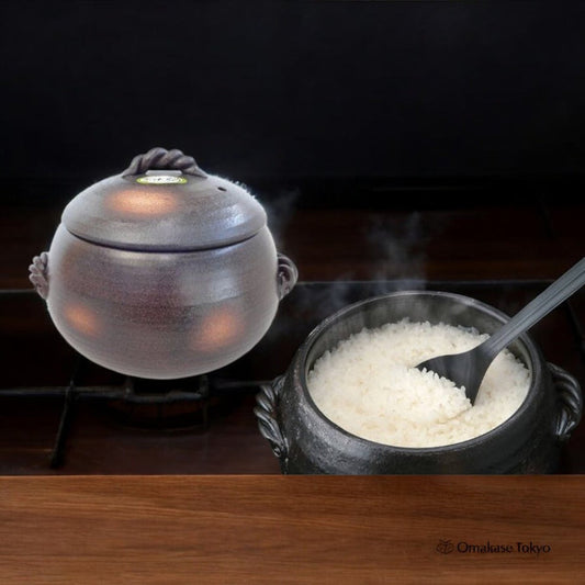 Misuzu Pottery Rice Pot Donabe 5 Cups Yokkaichi Banko Yaki