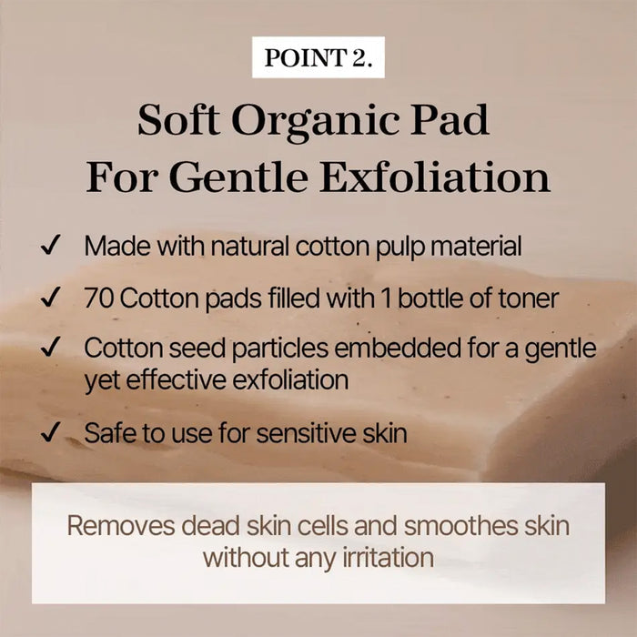 Mixsoon Bean Toner Pad 70 Pads 9.46oz/ 280ml