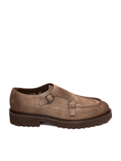 DOUCAL'S Mocassino fibbia camoscio espresso 2738 COMMANDER-ESPRESSO