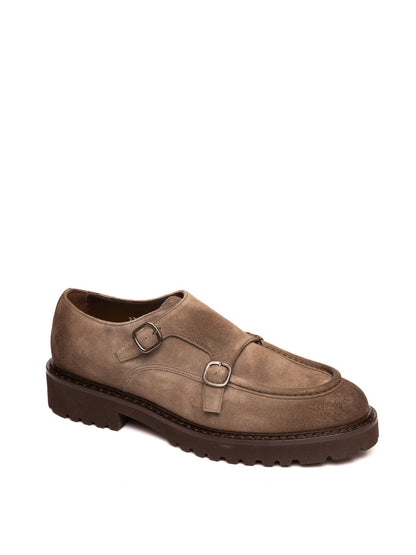 DOUCAL'S Mocassino fibbia camoscio espresso 2738 COMMANDER-ESPRESSO