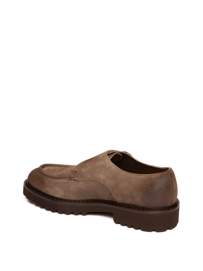 DOUCAL'S Mocassino fibbia camoscio espresso 2738 COMMANDER-ESPRESSO