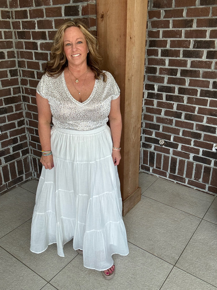 Molly Bracken Iridescent Leopard Tee