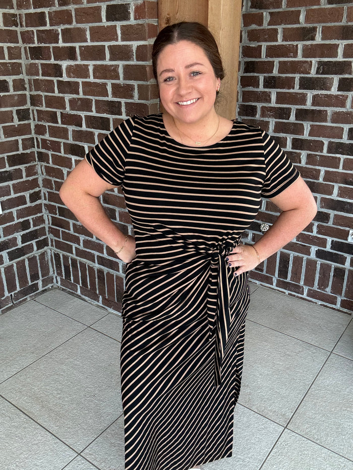 Molly Bracken Knotted Waist Dress