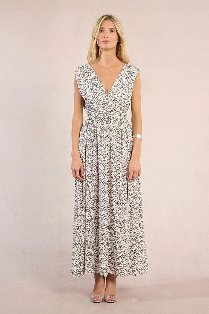 Molly Bracken Leopard Print Maxi Dress