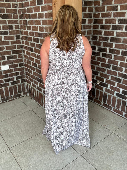 Molly Bracken Leopard Print Maxi Dress