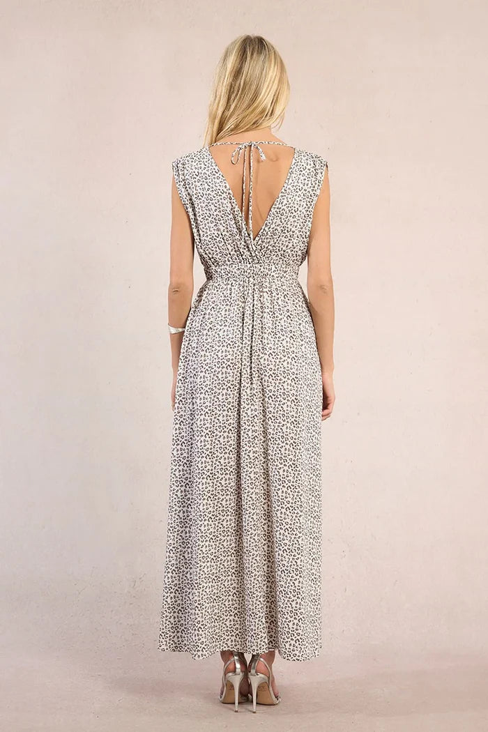 Molly Bracken Leopard Print Maxi Dress