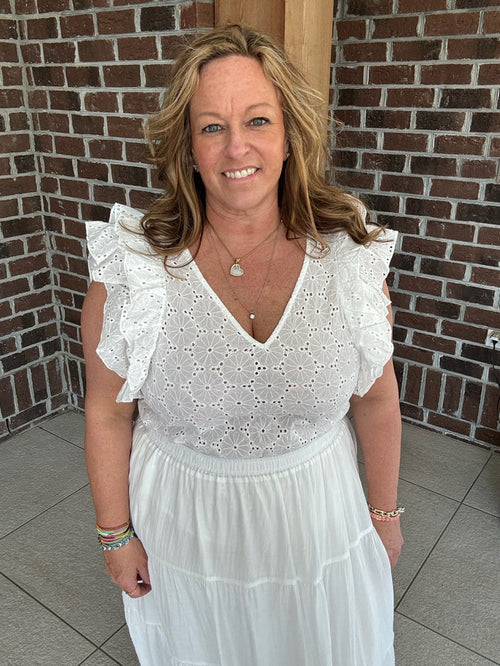 Molly Bracken Woven Cotton Top