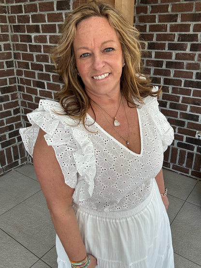 Molly Bracken Woven Cotton Top